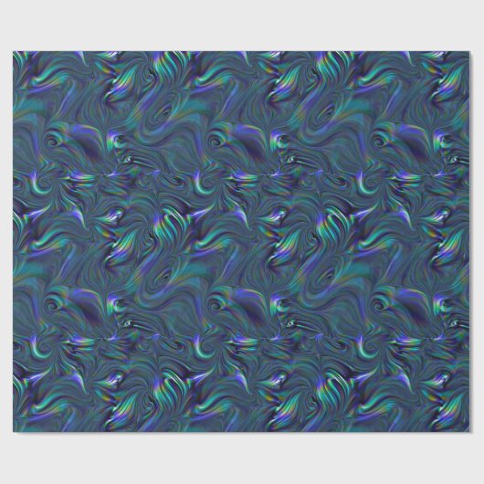 Raving Waves Elegant Pattern Cadeaupapier (Vlak)