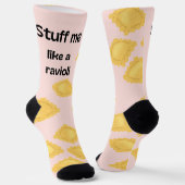 Ravioli Crew Socks Funny Pasta Quote Sokken (Gebogen)