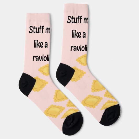Ravioli Crew Socks Funny Pasta Quote Sokken (Rechts)