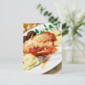 Ravioli en Gehakte ballen Briefkaart (Staand voorkant)