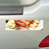 Ravioli en Gehakte ballen Bumpersticker (Op auto)