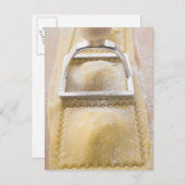 Ravioli met gebak, dicht bij elkaar briefkaart (Voorkant / Achterkant)