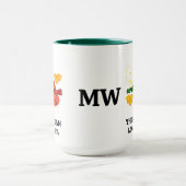 Ravioli MUZIKANTEN DIE HOUDEN VAN PASTA Monogram Mok (Midden)