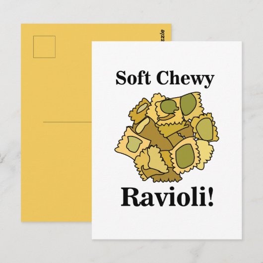 Ravioli Pasta Food Briefkaart (Voorkant / Achterkant)