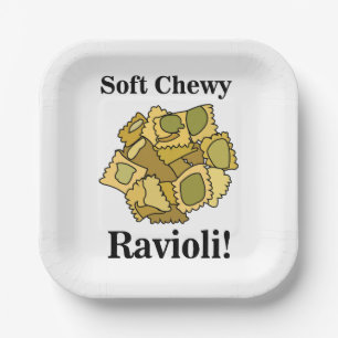 Ravioli Pasta Italiaans Eetfestijn Papieren Bordje