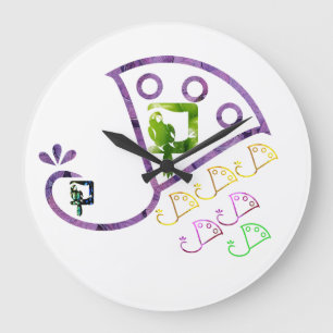 ravishengst en parrot grote klok