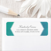 Ravishing | Blauwgroen adres groene Waterverf teru Etiket (Insitu)