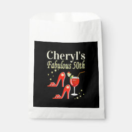 RAVISHING RED 50TH BIRTHDAY DIVA DESIGN BEDANKZAKJE