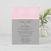 Ravishing Rozen Elegant Wedding Invitation Kaart (Staand voorkant)