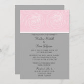 Ravishing Rozen Elegant Wedding Invitation Kaart (Voorkant / Achterkant)