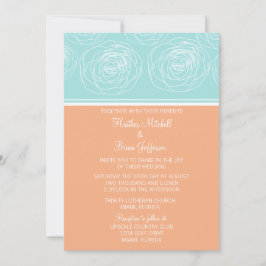 Ravishing Rozen Elegant Wedding Invitation Kaart