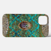Ravone Damask Baroque Monogram Case-Mate iPhone Case (Achterkant (horizontaal))