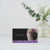 Raw Amethist - Helende Kristallen Visitekaartje (Staand voorkant)