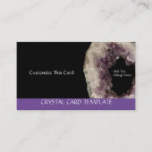 Raw Amethist - Helende Kristallen Visitekaartje (Voorkant)