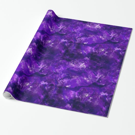 Raw Amethyst Cadeaupapier (Uitgerold)