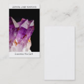 Raw Amethyst - Visitekaartje voor het genezen van  (Voorkant / Achterkant)