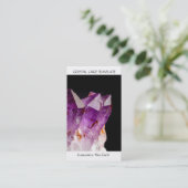 Raw Amethyst - Visitekaartje voor het genezen van  (Staand voorkant)