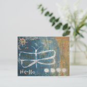 Raw Art Butterfly Briefkaart (Staand voorkant)