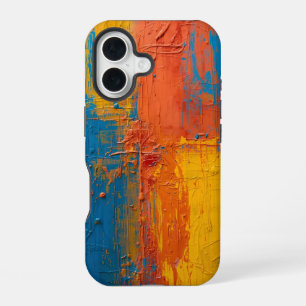 Raw Color Rhythm – Moderne Hoes voor Kunsttelefoon iPhone 16 Hoesje