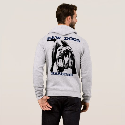RAW DOGS HARDCORE HOODIE (Achterkant volledig)