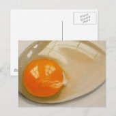 RAW EGG REALISM ARTWORK BRIEFKAART (Voorkant / Achterkant)