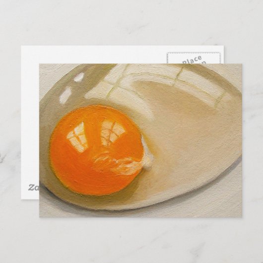 RAW EGG REALISM ARTWORK BRIEFKAART (Voorkant / Achterkant)