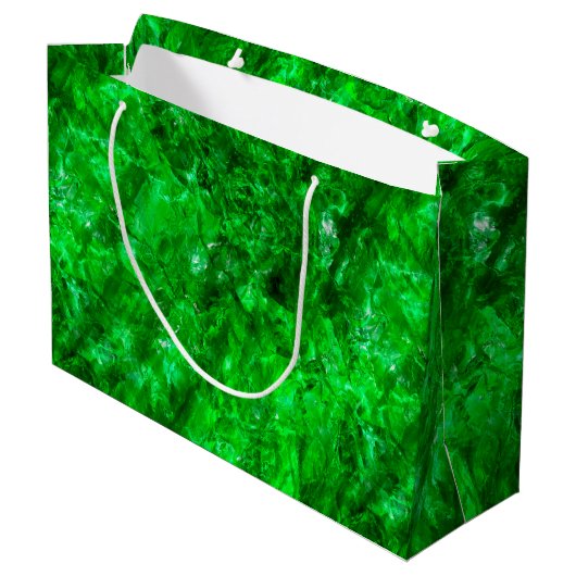 Raw Emerald Large Cadeautasje (Achterkant Gekanteld)