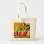Raw Food Bag Grote Tote Bag (Voorkant)