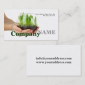 Raw Food Green Healthy Life Vegetarian Card Visitekaartje (Voorkant / Achterkant)