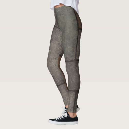 Raw Grid - Geometrie van de industriële textuur Leggings (Links)