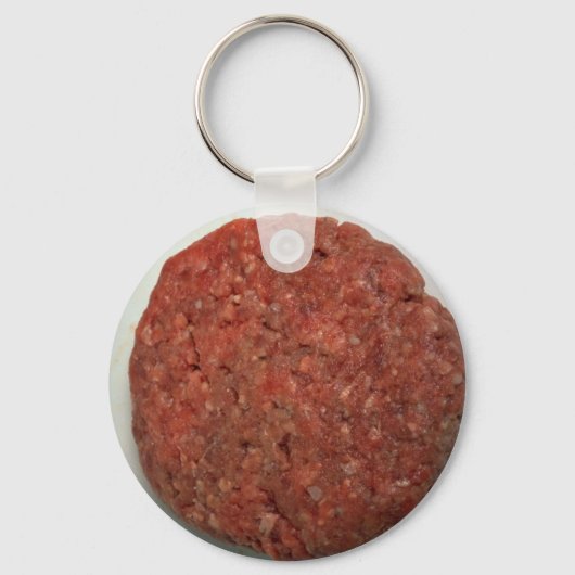 Raw-hamburger patty sleutelhanger (Voorkant)