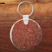 Raw-hamburger patty sleutelhanger (Voorkant)