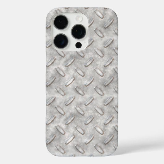Raw Industrial Steel Diamond Bord Case-Mate iPhone Case (Achterkant)