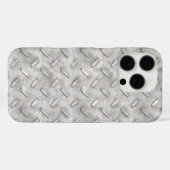Raw Industrial Steel Diamond Bord Case-Mate iPhone Case (Achterkant (horizontaal))