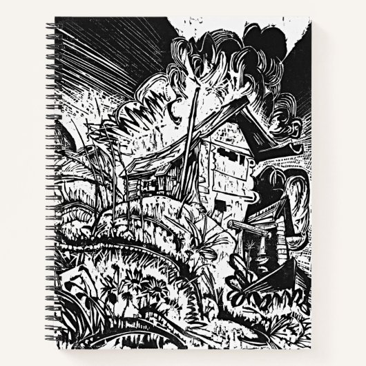 Raw Peaks – Kirchner Expressionistisch Notitieboek (Voorkant)