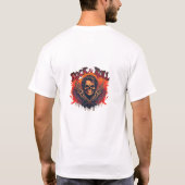 Raw Power: Rock Album Cover Design T-shirt (Achterkant)
