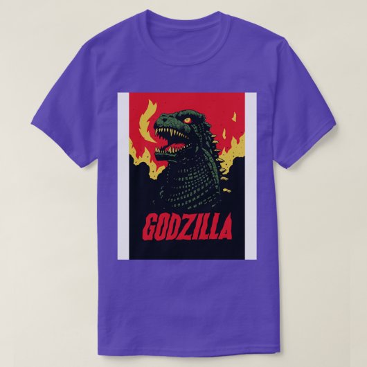 Raw Roaring Godzilla T-shirt (Design voorkant)