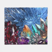 Raw Rock Jewel Edelstenen Kristallen Fleece Deken (Voorkant (Horizontaal))