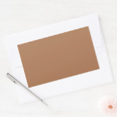 Raw Sienna Rechthoekige Sticker (Envelop)