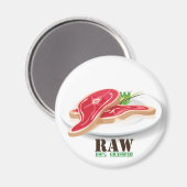 Raw Steak Organic Planet Magnets Magneet (Voorkant / Achterkant)