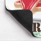 Raw Steak Organic Planet Mousepad Muismat (Hoek)