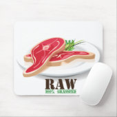 Raw Steak Organic Planet Mousepad Muismat (Met muis)