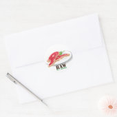 Raw Steak Organic Planet Stickers (Envelop)