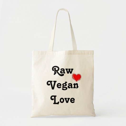 Raw Vegan Love Bag Tote Bag (Voorkant)