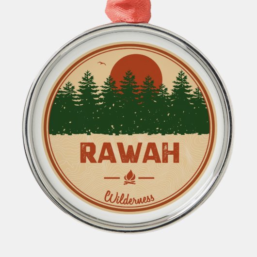 Rawah Wilderness Colorado Metalen Ornament (Voorkant)
