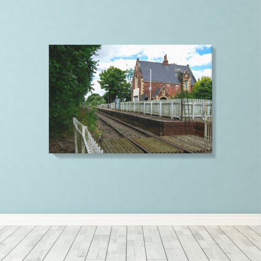 Rawcliffe Railway Station Canvas Afdruk (Insitu (Houten vloer))