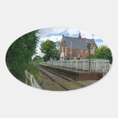 Rawcliffe Railway Station Ovale Sticker (Voorkant)