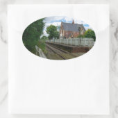 Rawcliffe Railway Station Ovale Sticker (Tas)