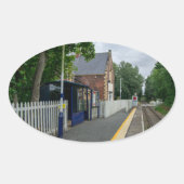 Rawcliffe Railway Station Ovale Sticker (Voorkant)