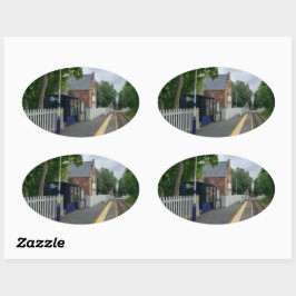 Rawcliffe Railway Station Ovale Sticker